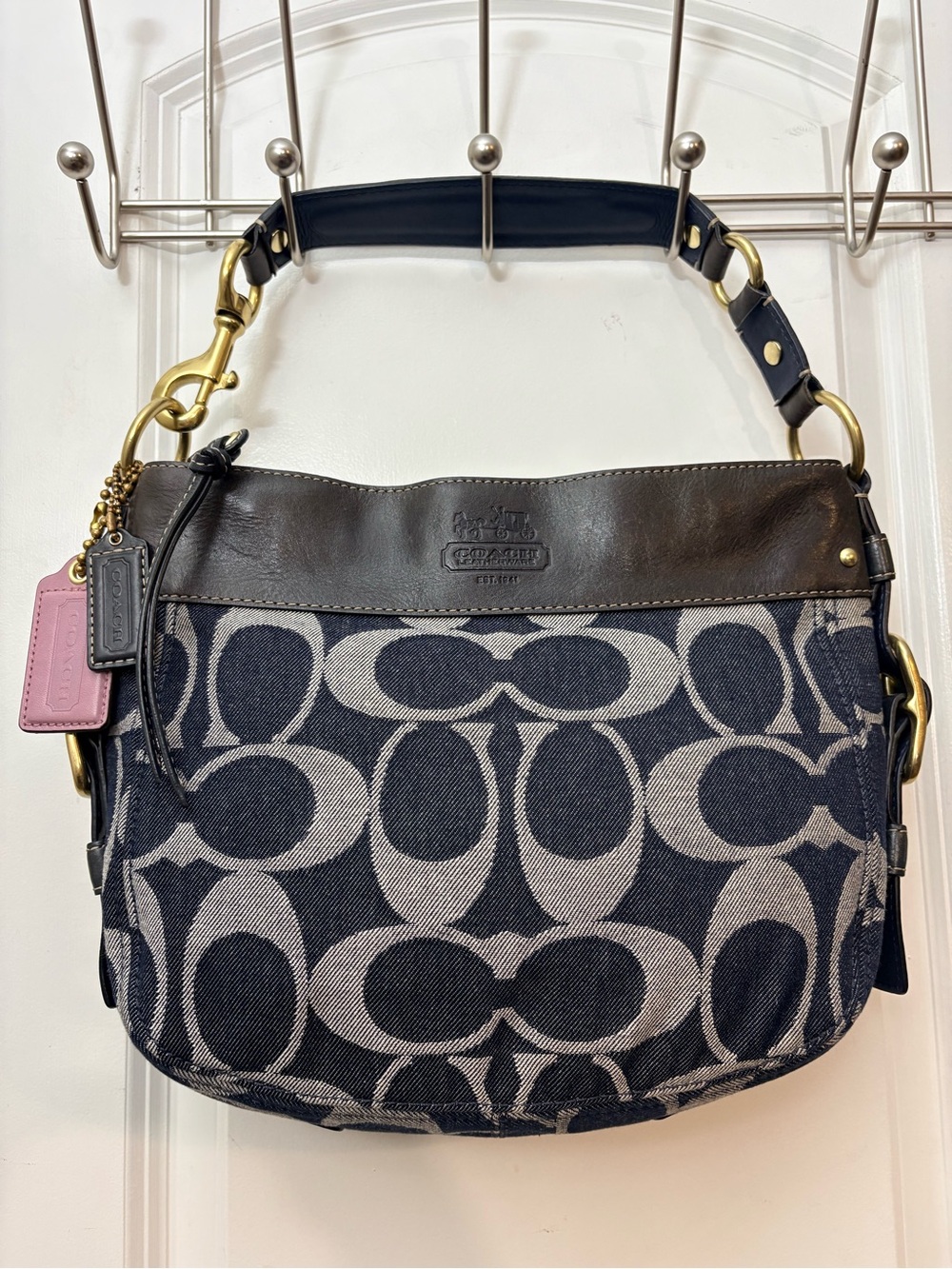 Coach Signature Denim Zoe Shoulder Bag 12666 (2008)